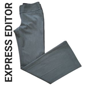 EXPRESS EDITOR 2R pants/trousers Medium-Charcoal Gray SMOKE FREE HOME